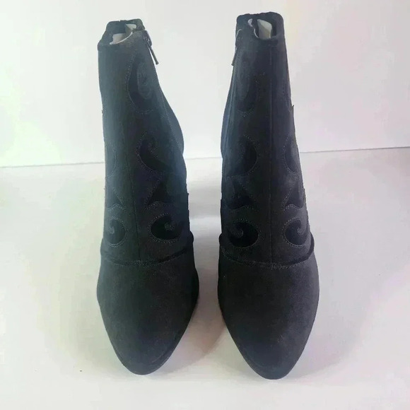 Cloudwalkers Black Faux Suede Ankle Boots Womens 10W - Picture 6 of 11